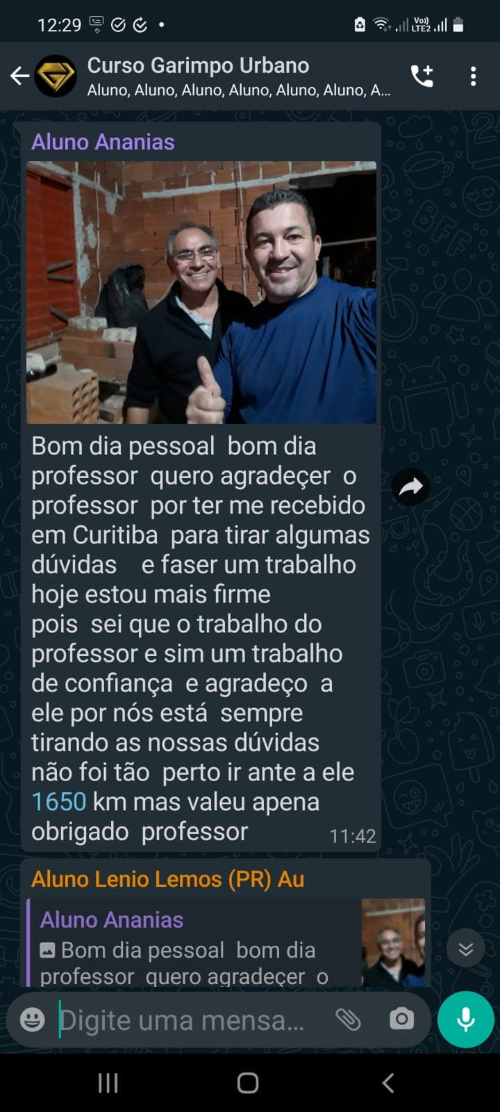 Depoimento de aluno 4